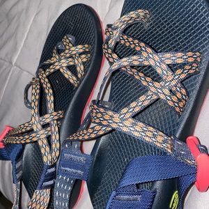 Womens Size 9 Chaco Sandals Black/Navy, Pink, Yellow (like new!!)